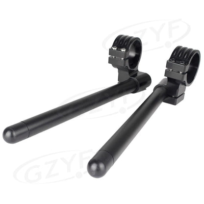 52mm Clip-On Handlebar Fork Tubes for Universal Motorcycles - 3 Colors