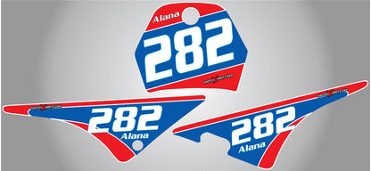 Custom Number Plates for Yamaha PW 80 Pee Wee 80 (1990-1999)