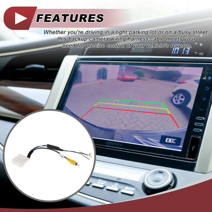 1 x Rear View Camera Adapter Wire Harness Cable for Toyota RCA 4 Pin