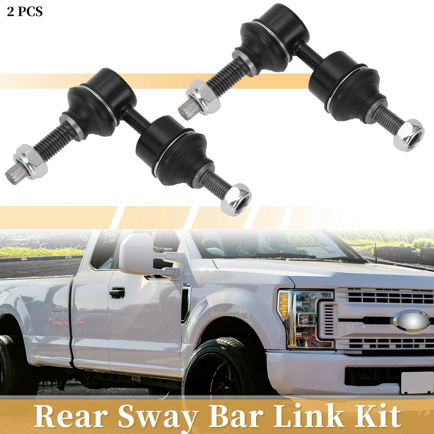 2 x Rear Stabilizer Sway Bar Links for Ford Focus, C-Max (2012-2018)