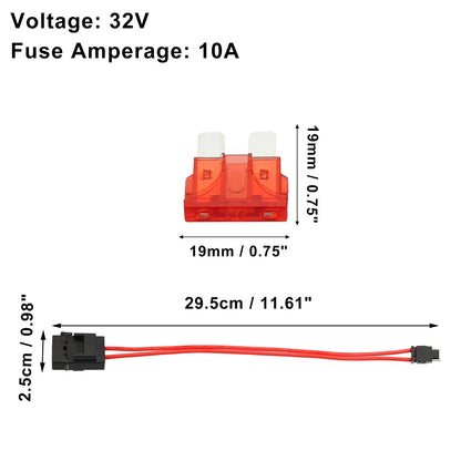 10A Low Profile Mini Fuse Adapter for Cars