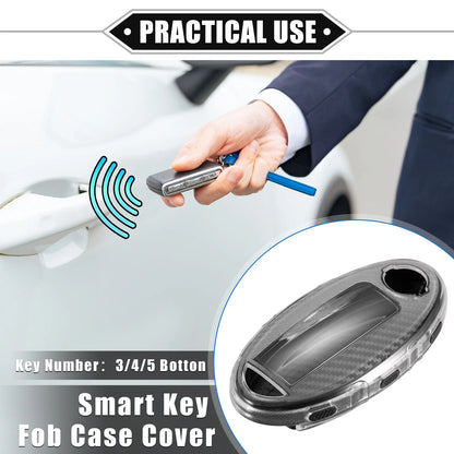 TPU Black Key Fob Cover for Nissan Serena, X-Trail