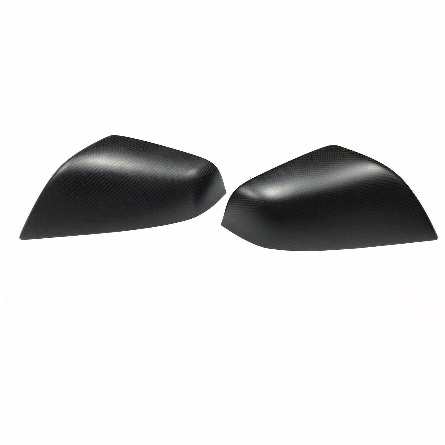 Carbon Fiber Mirror Covers for Tesla Model S Matte Black (2012-2020)