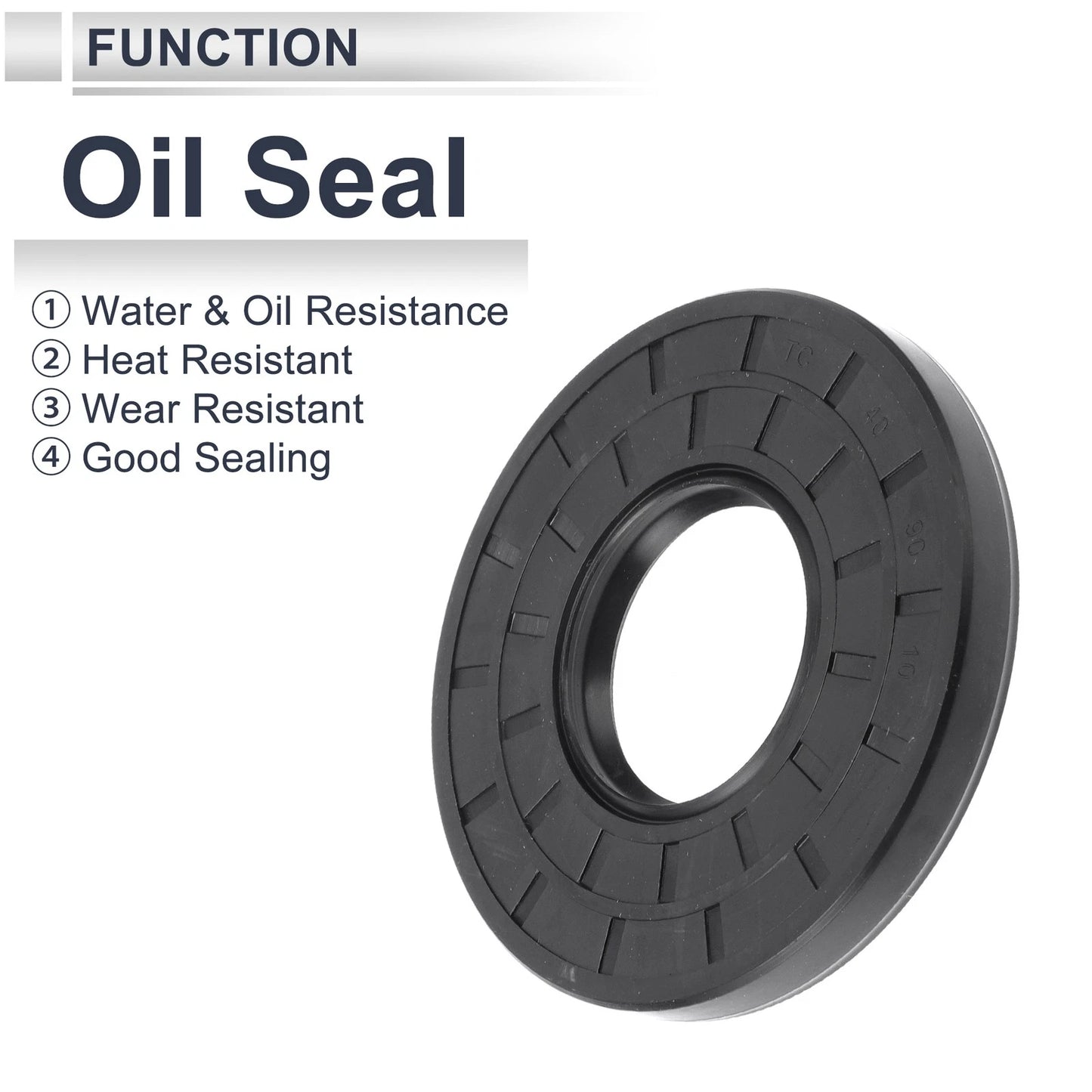 Oil Seal 40x90x10mm 5x Seal Ring Shaft Seal Nitrile Rubber for MakeModel