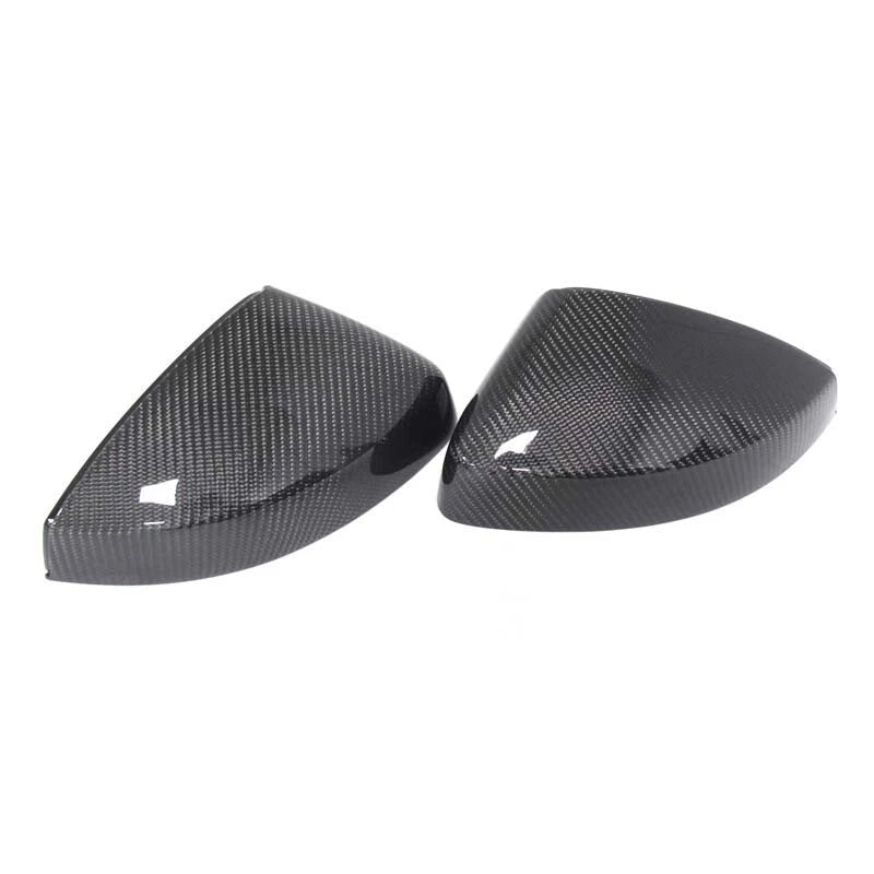 Real Carbon Fiber Side Mirror Cover Shell Case fit For Audi A3 S3 RS3 2014-2019