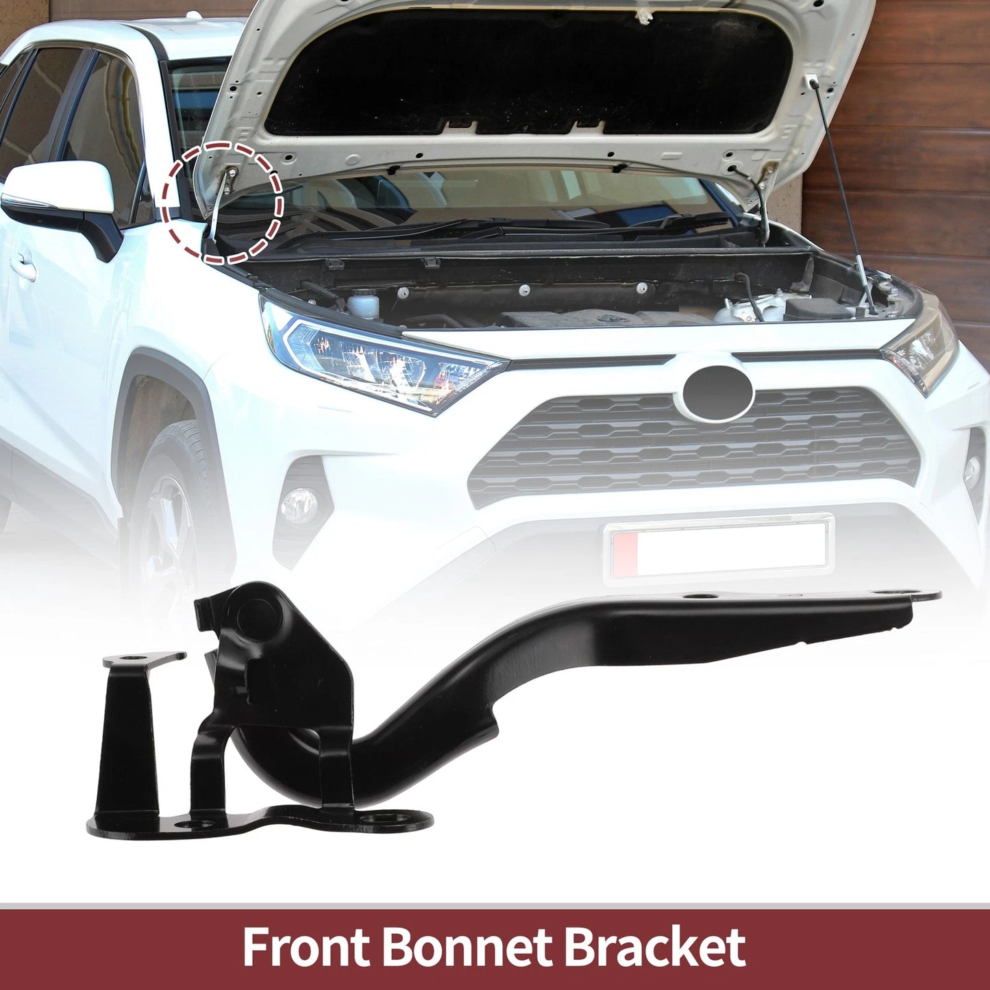 Hood Hinge / 1 x / Right Side Of The Hood for Toyota Vios (2007–2014)