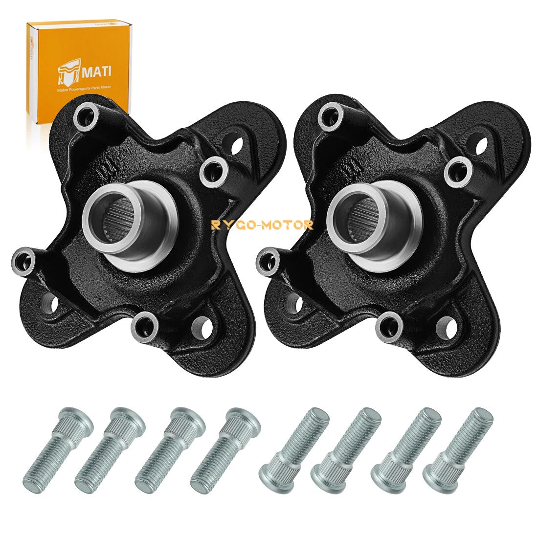 2PCS Front/Rear Wheel Hubs for Polaris RZR S 900 and RZR 4 900 (2015-2025)