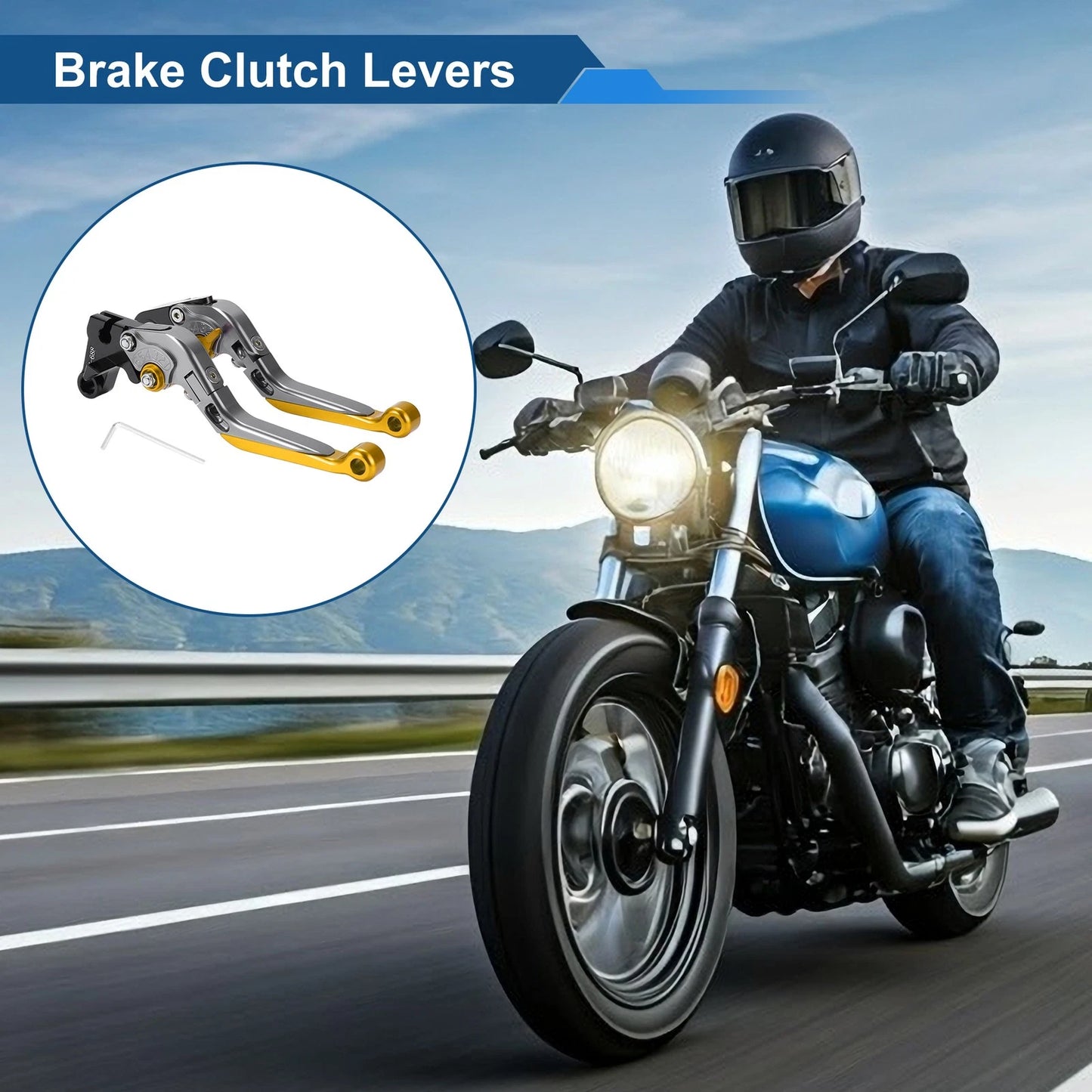 Lever Adjustable Short/Long Brake Clutch Lever for Yamaha YZF R1