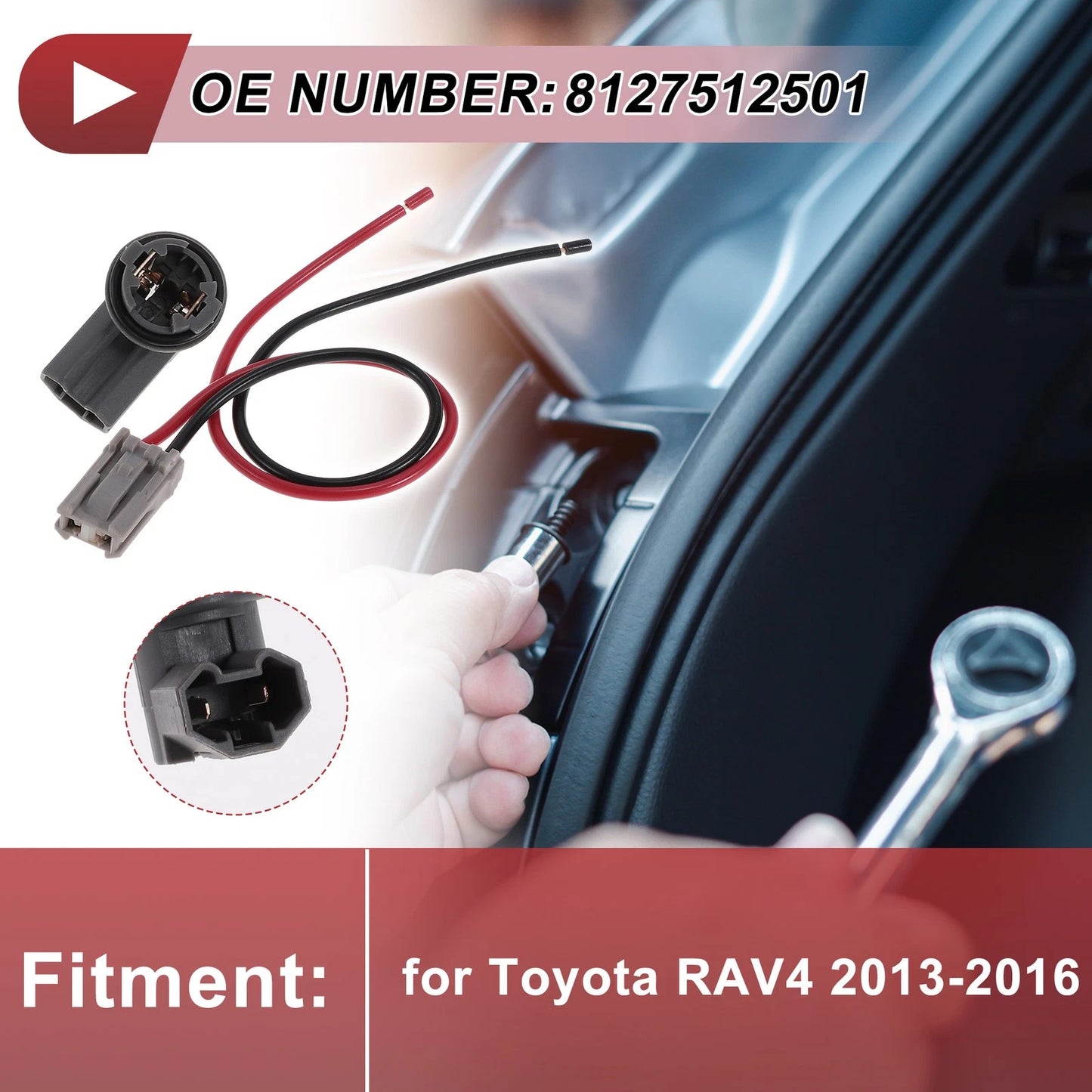 Tail Light Socket Wiring Harness for Toyota RAV4 (2013–2016)