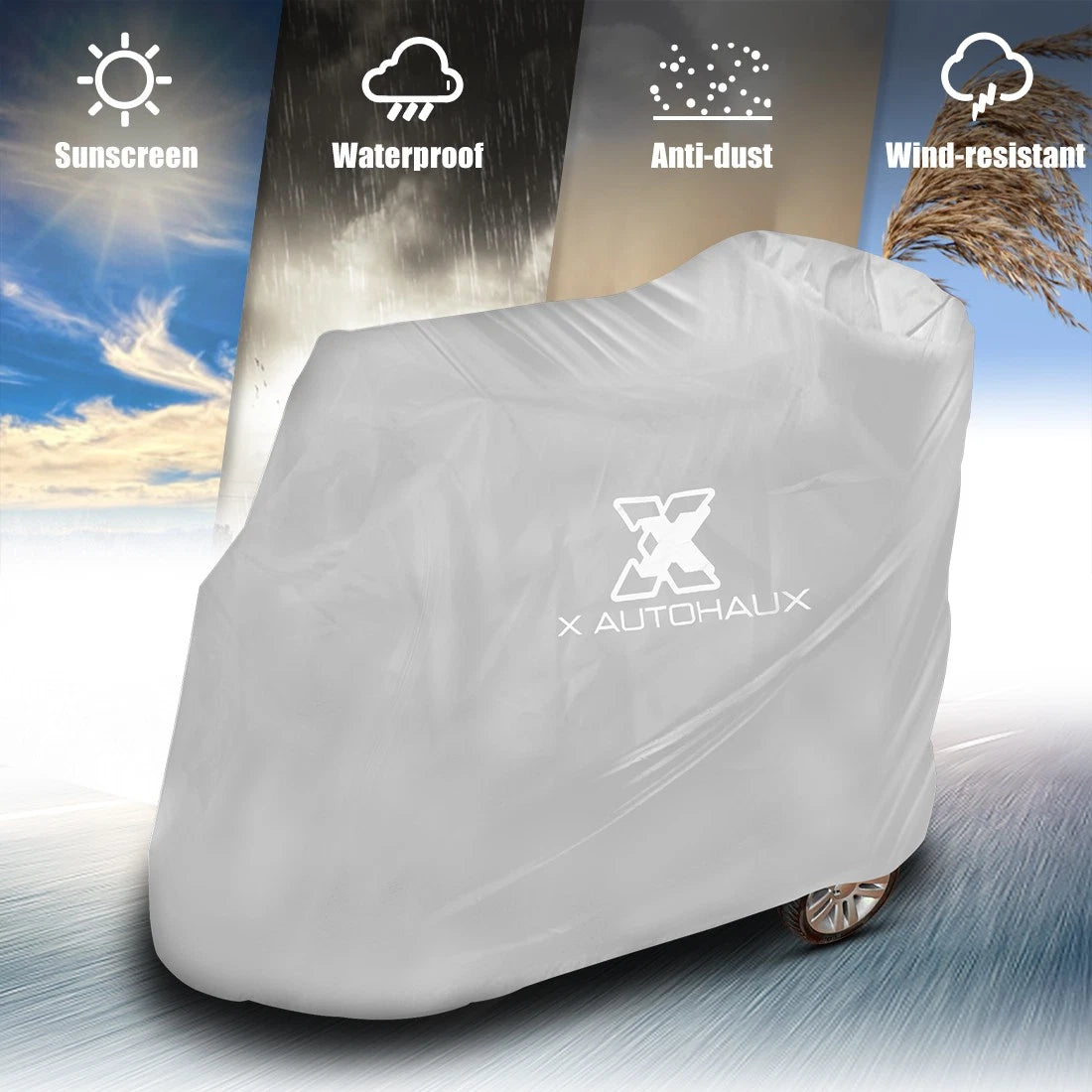 Cover Waterproof Rain Wheelchair Protection for Motorcycle Mobility Scooter