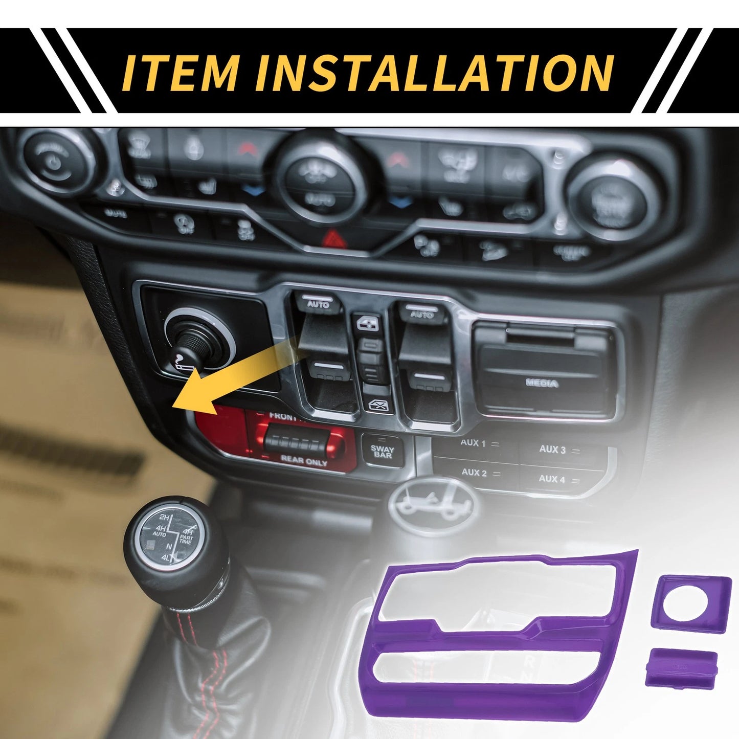 Dashboard Control Panel Cover for Jeep Wrangler (2007-2018)