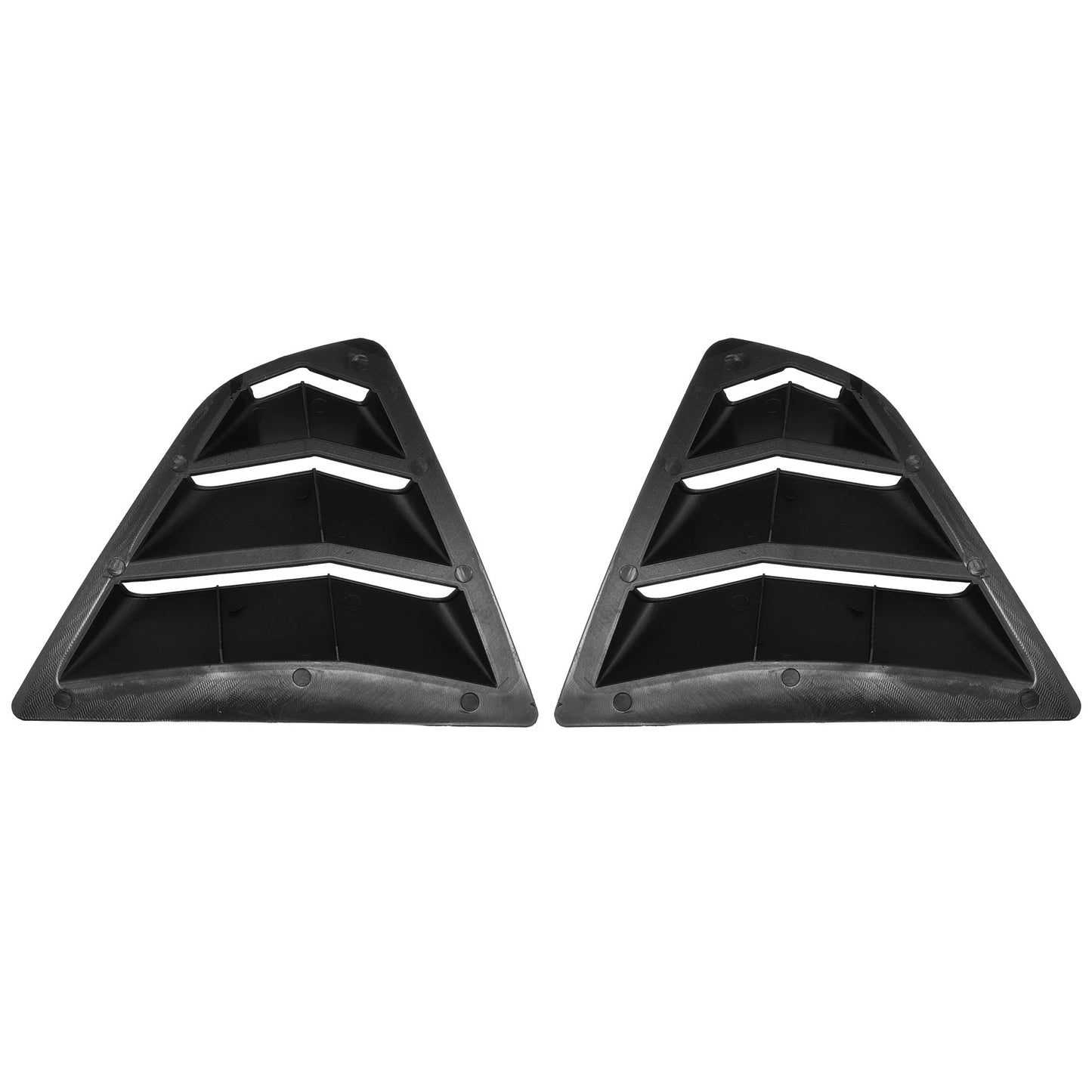 Rear Side Window Louvers Air Vent Covers Glossy Black for Toyota Camry (2018-2023)