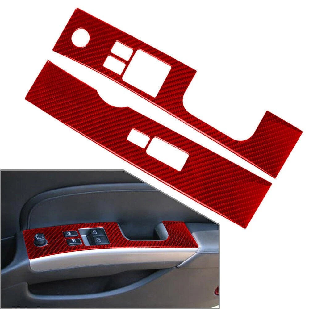 Carbon Fiber Window Lift Switch Panel Cover for Nissan 350Z (2003-2009)