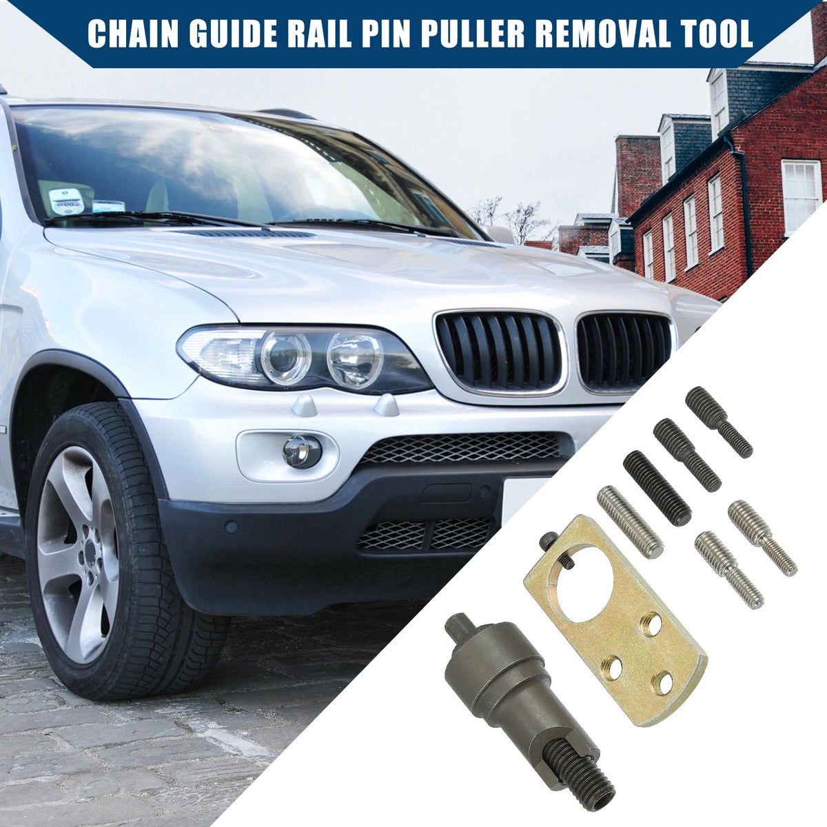 Chain Guide Rail Pin Puller Remover Tools for Mercedes Benz M102 M110 (1980-1990)