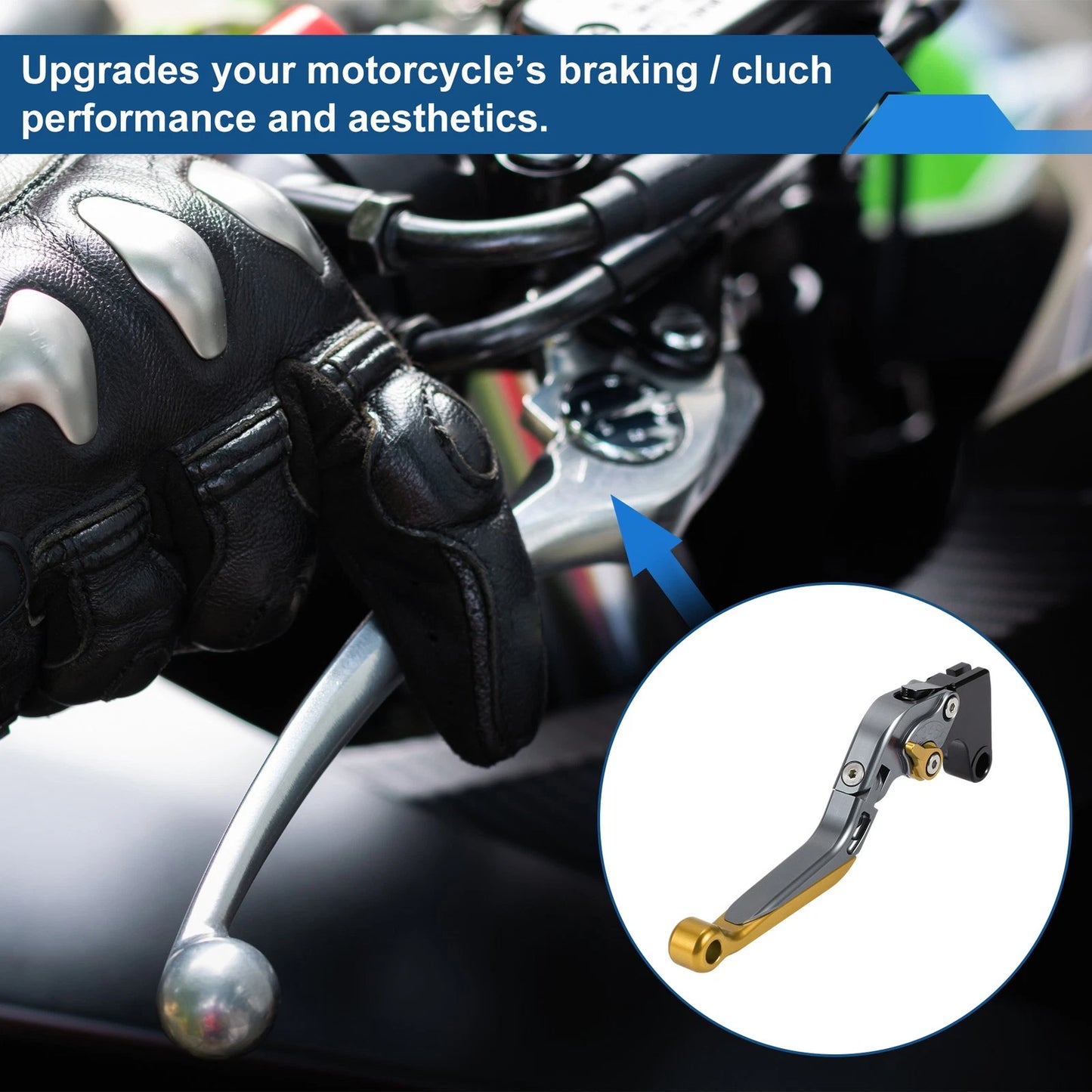 2 x Adjustable Brake Clutch Levers for Yamaha YZF R1 Titanium Handle