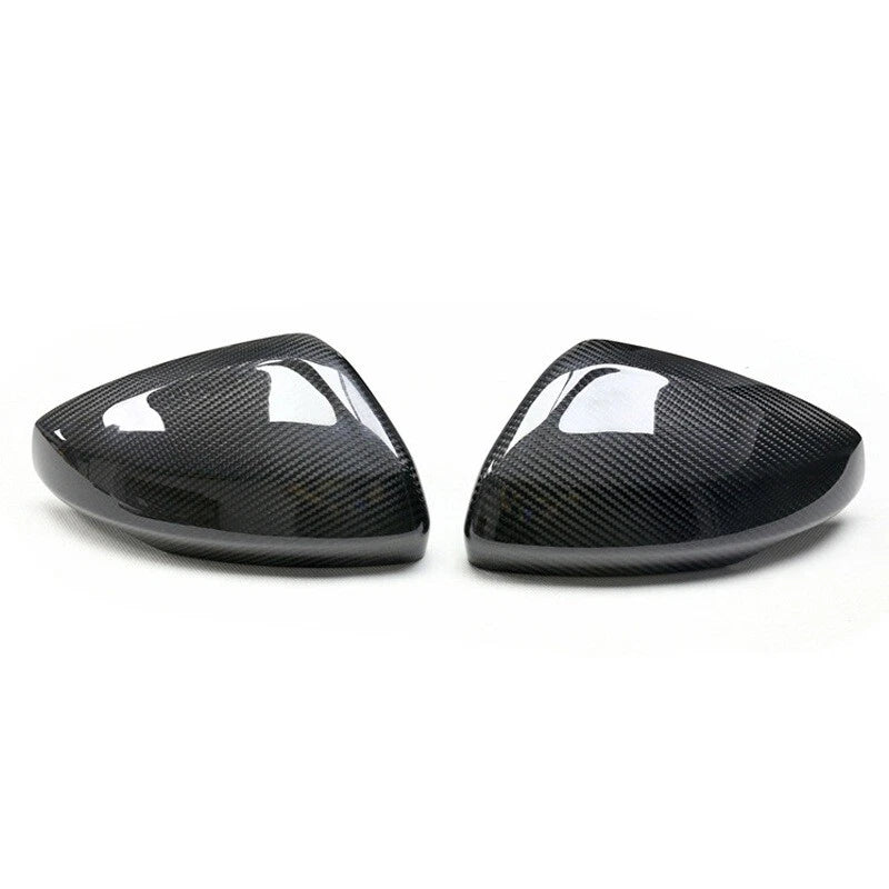 100% Carbon Fiber Stick-on Side Mirror Caps Cover for Audi A1 GB 2019-2022