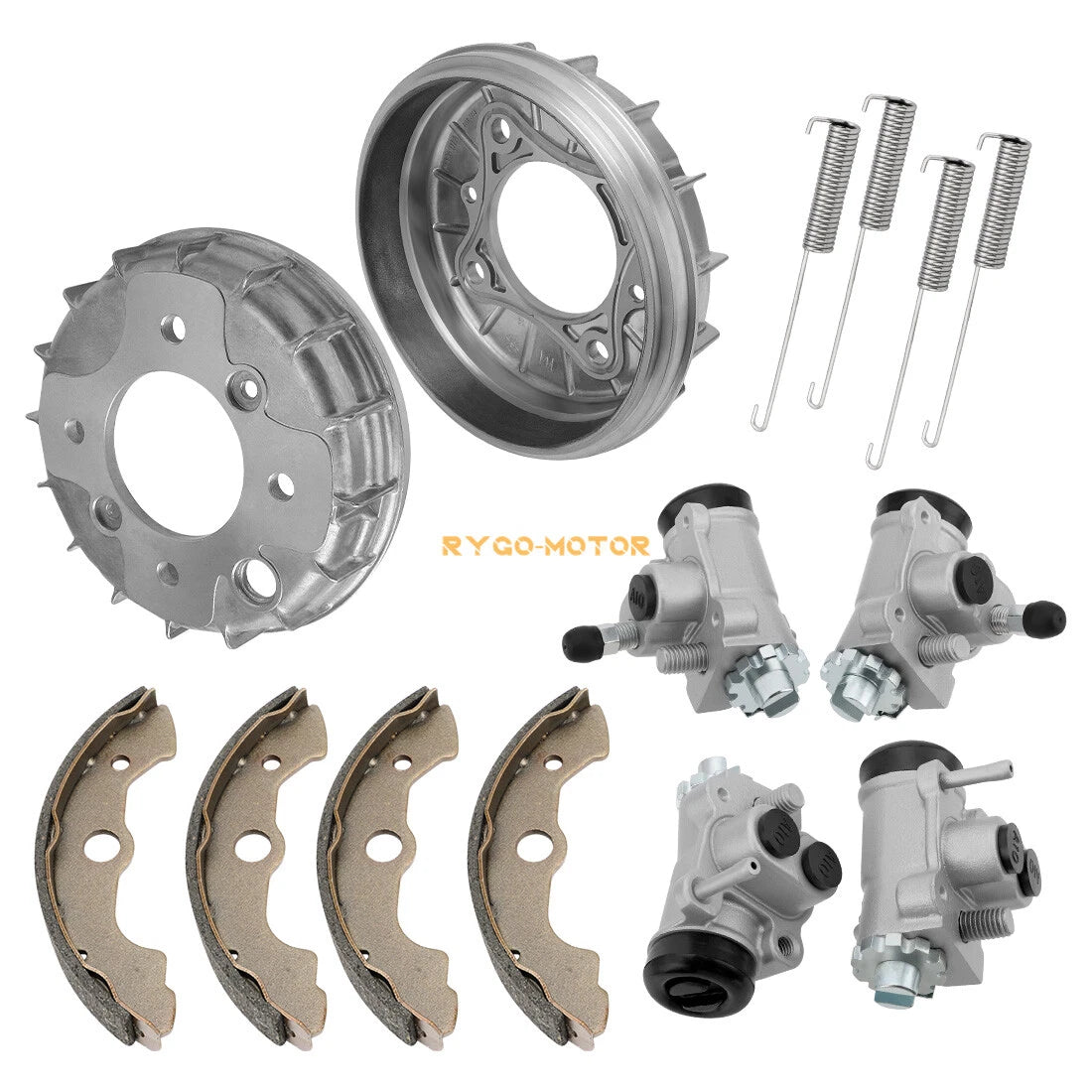 Front Brake Drum with 4 Wheel Cylinders for Honda Rincon (2003–2005)