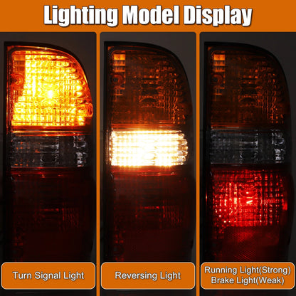 Car Tail Light Assembly for Toyota Tacoma 2001-2004 (2 x Lights)