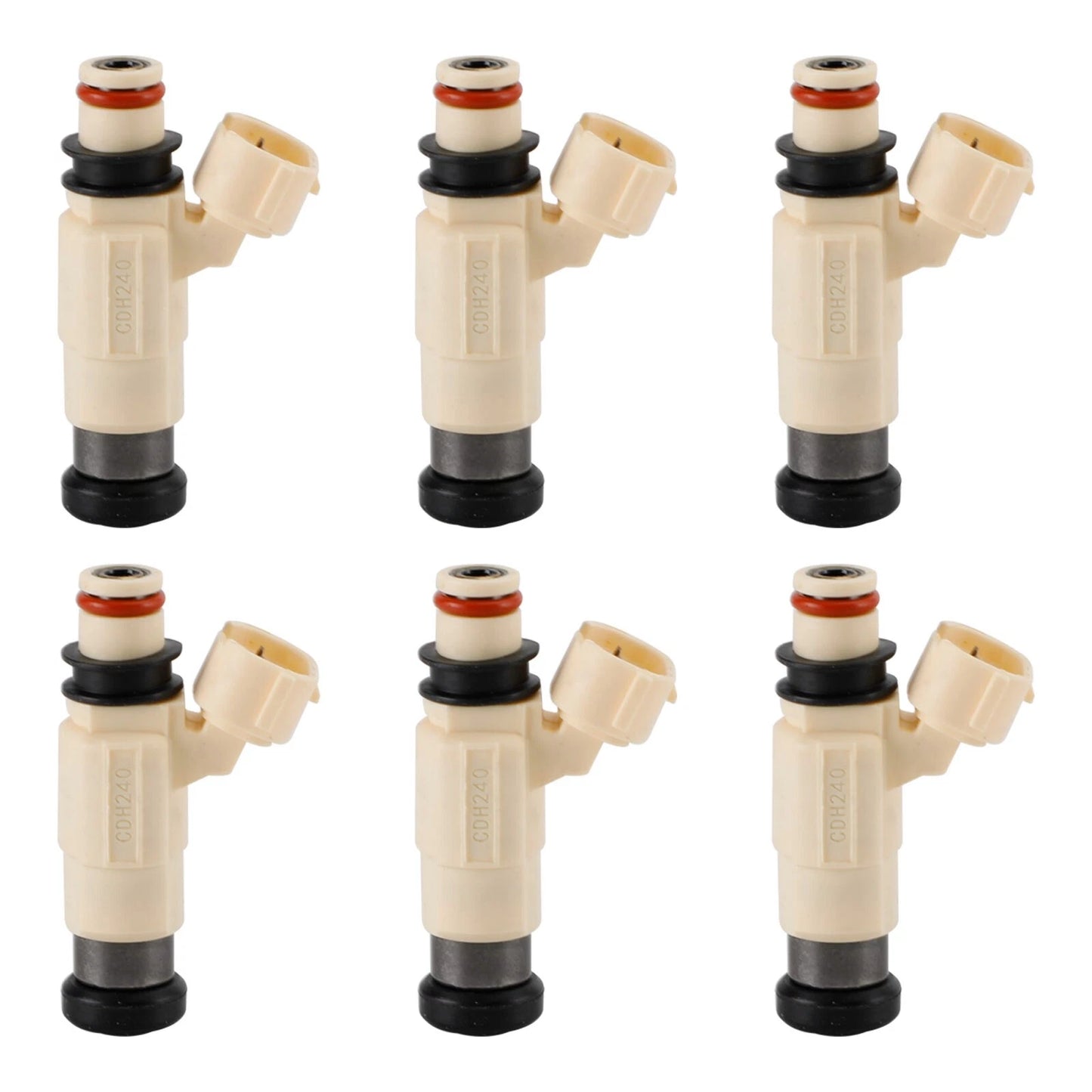 6 x CDH-240 Fuel Injectors for Yamaha Outboard Motor F200 F225 (2000-2023)