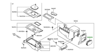 Cup Holder for Nissan Frontier Navara D40 (2005-2013)