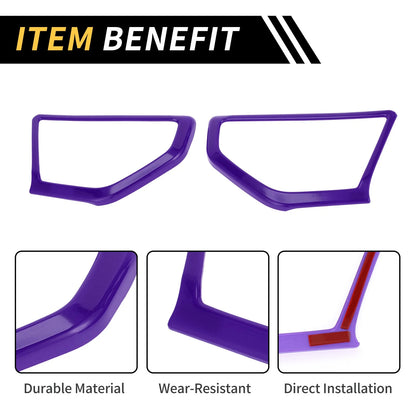 A Pillar Speaker Cover Trim for Jeep Wrangler JL JLU (2018-2024) Purple