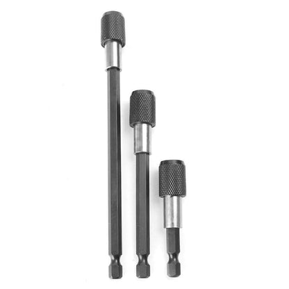 3X Magnetic Screwdriver Extension Quick-Release 1/4" Hex Shank for Drill Bit