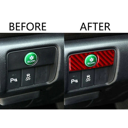 Carbon Fiber ECON Button Bezel Cover for Honda Accord (2013-2017)