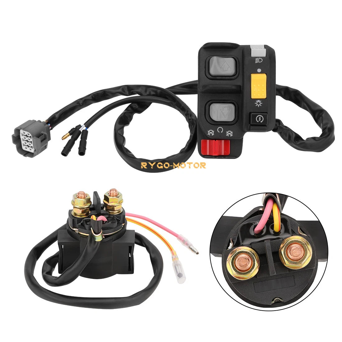 Handlebar & Starter Relay Switch 2x4 for Honda Recon 250 ES (2002–2004)
