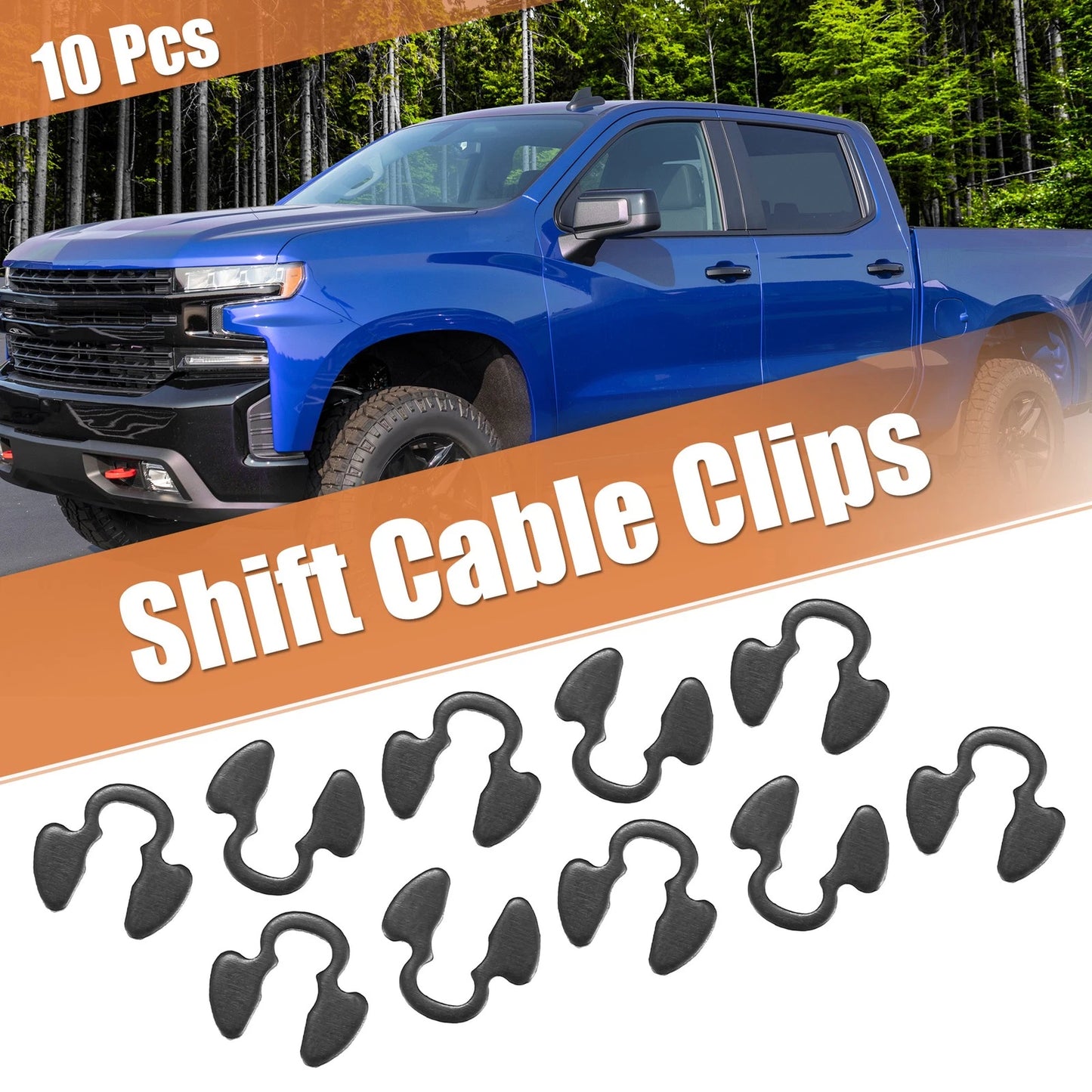 10 Pcs Shift Cable Clips for Chevy Silverado / GMC Sierra 4L80E 4L60E
