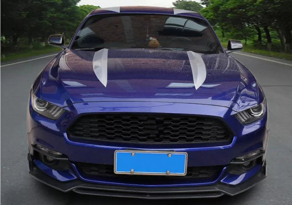 Black Fog Light Splitters Trim Covers for Ford Mustang (2015-2017)