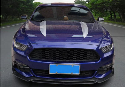 Black Fog Light Splitters Trim Covers for Ford Mustang (2015-2017)