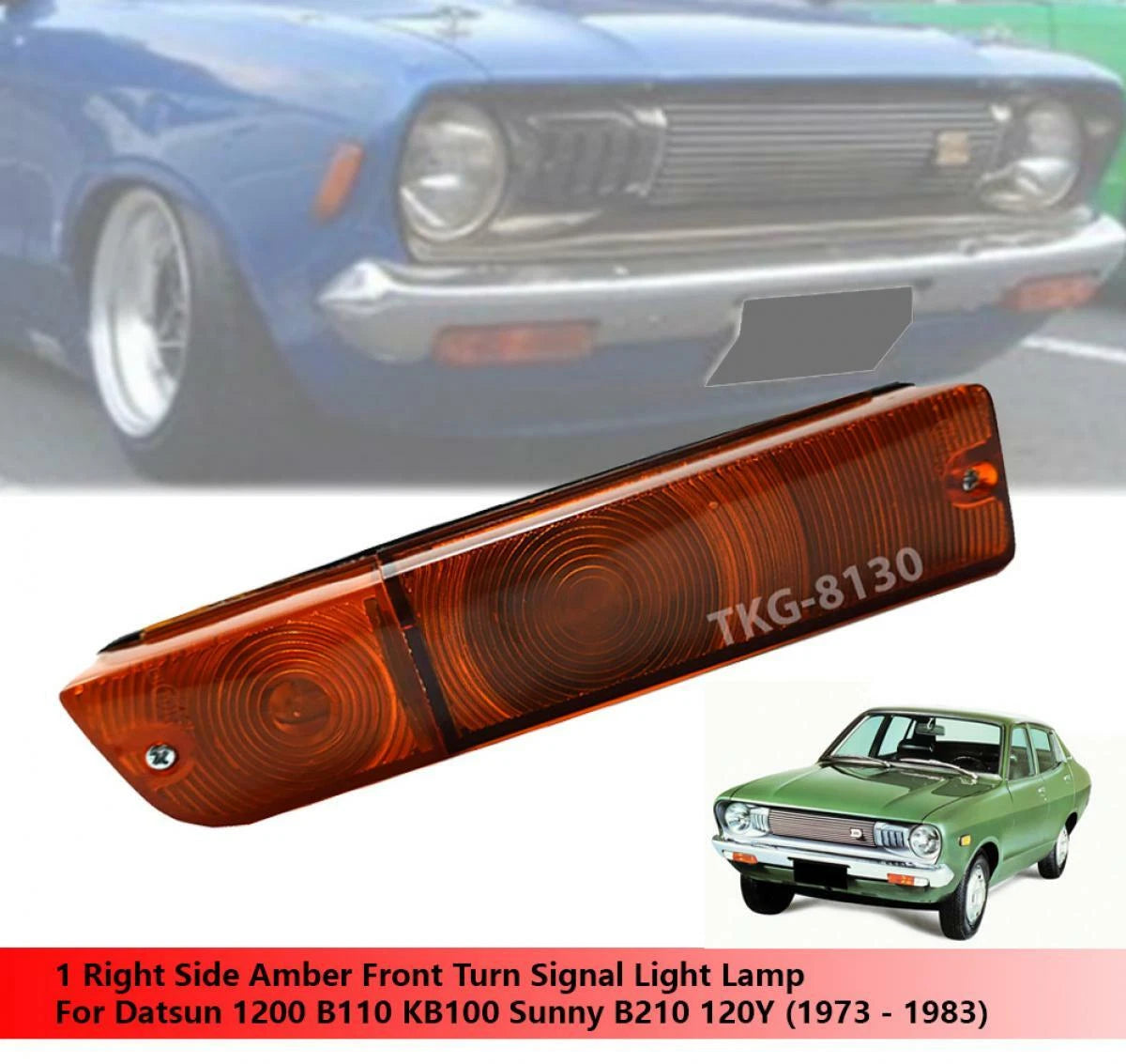Right Amber Indicators  Light for Datsun 1200 B110 B210 (1970-1978)