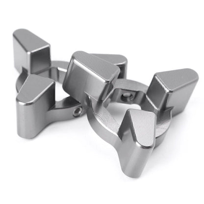 Front Anodized Preload Adjusters for Motorcycle 14-22mm Universal - Grey