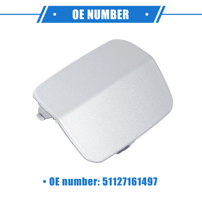 Tow Hook Eye Hole Cover for BMW 3-Series 2007-2010 Silver Tone Rear Right