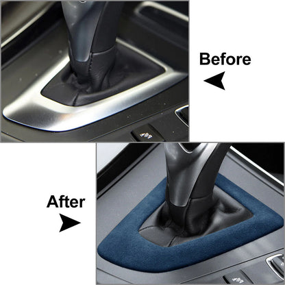 Blue Gear Shift Panel Frame Cover Trim for BMW 1 2 3 4 5 6 Series (2012-2020)