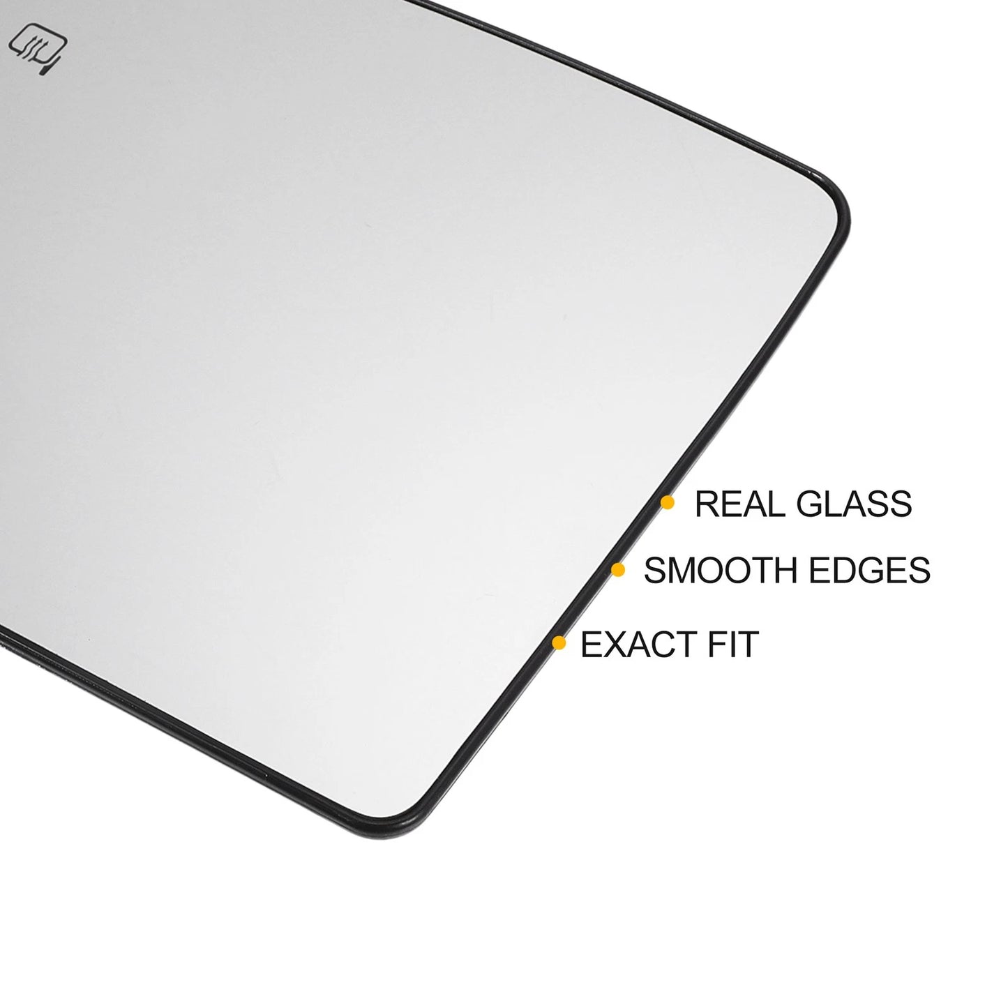 Left Side Heated White Mirror Glass for Ford F150 F250 F350 F450 (2004-2023)