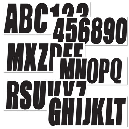 Custom Boat Registration Numbers Decals A-Z & 0-9 for All Boats