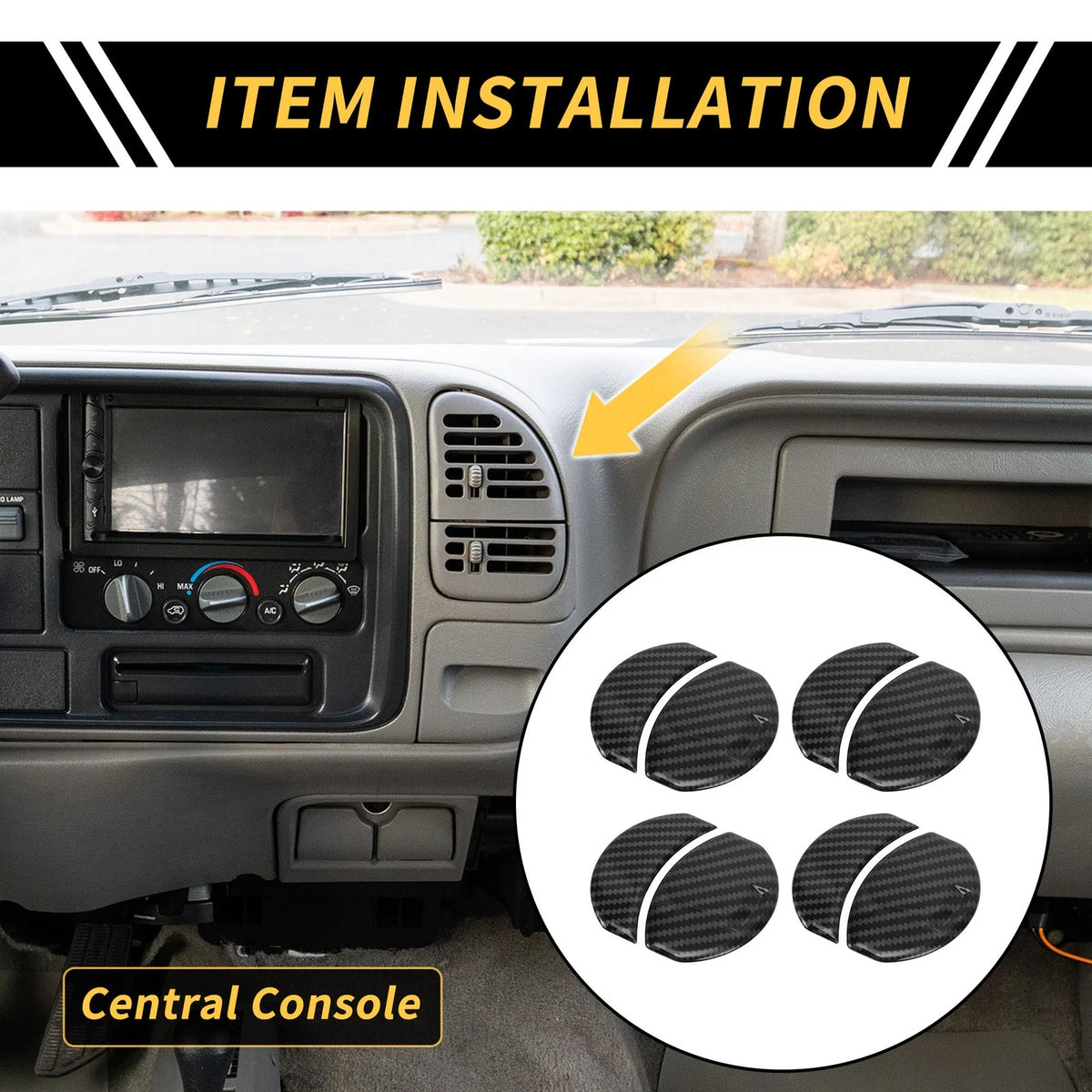 A/C Outlet Cover Trims for Toyota Tundra (2014–2021)