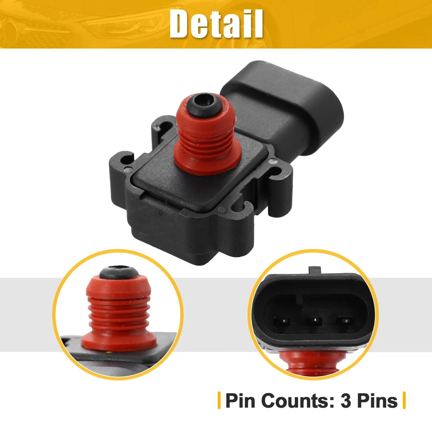 Manifold Absolute Pressure Sensor for Chevrolet Silverado Tahoe S10