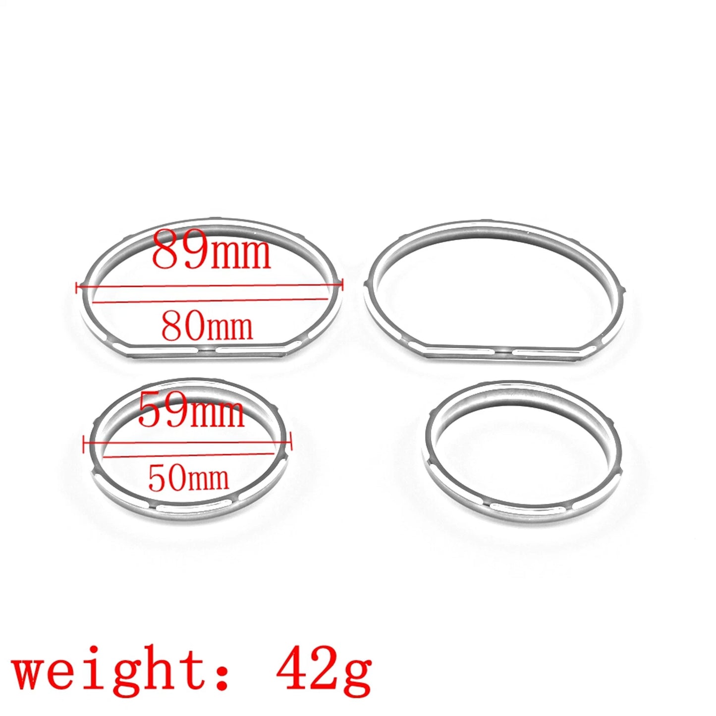 4pcs Gauge Bezel Kit for Harley Tri Glide (2014-2023)