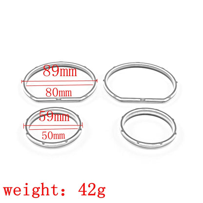 4pcs Gauge Bezel Kit for Harley Tri Glide (2014-2023)
