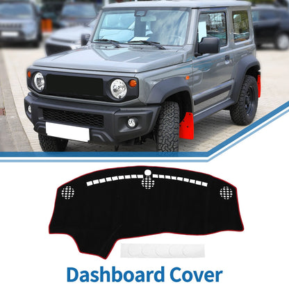 Dash Cover Mat for Dodge Challenger (2015-2024) Black Red
