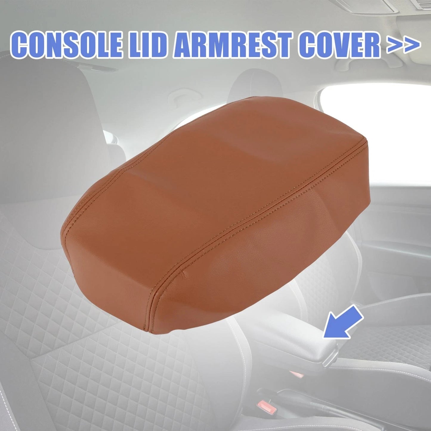 Center Console Lid Armrest Cover for Toyota Avalon (2013-2018) - Brown
