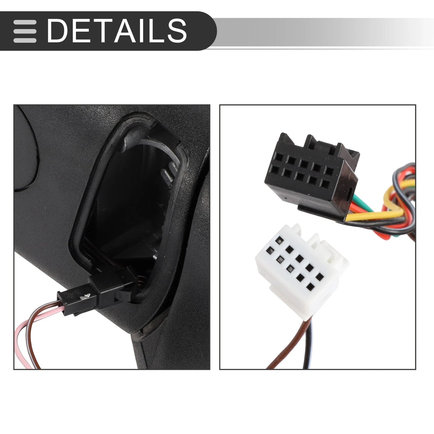 Tow Mirrors Dodge Ram 1500 with Turn Signal Lights Black (2009-2018)