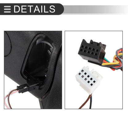 Tow Mirrors Dodge Ram 1500 with Turn Signal Lights Black (2009-2018)