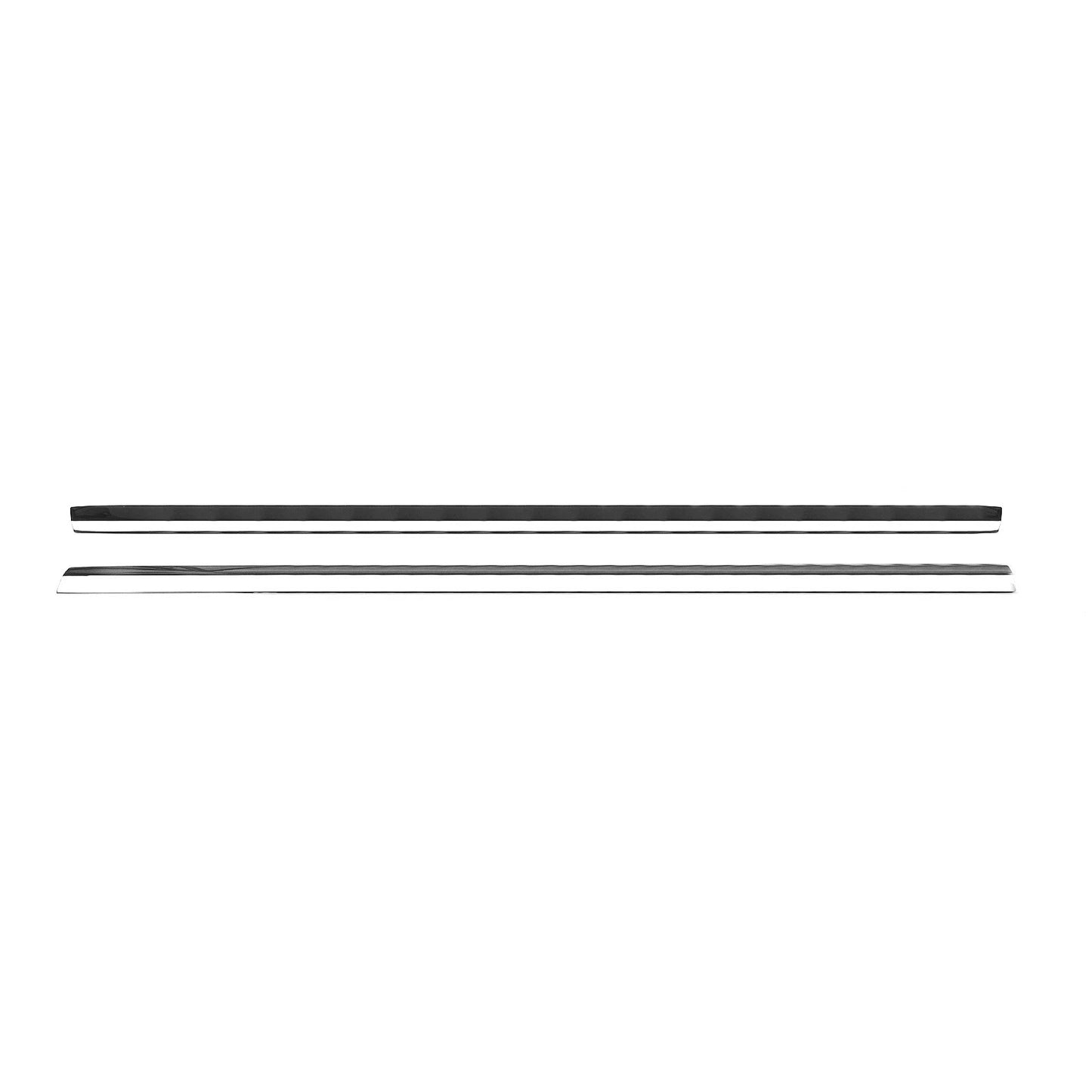 8 x Titanium Black Window Moulding Seal Belt Strips for Benz GLC (2016-2022)