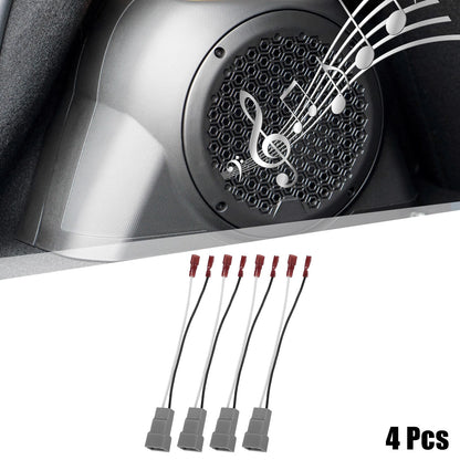 4 x Car Speaker Harness for Chrysler Voyager (2000-2003)