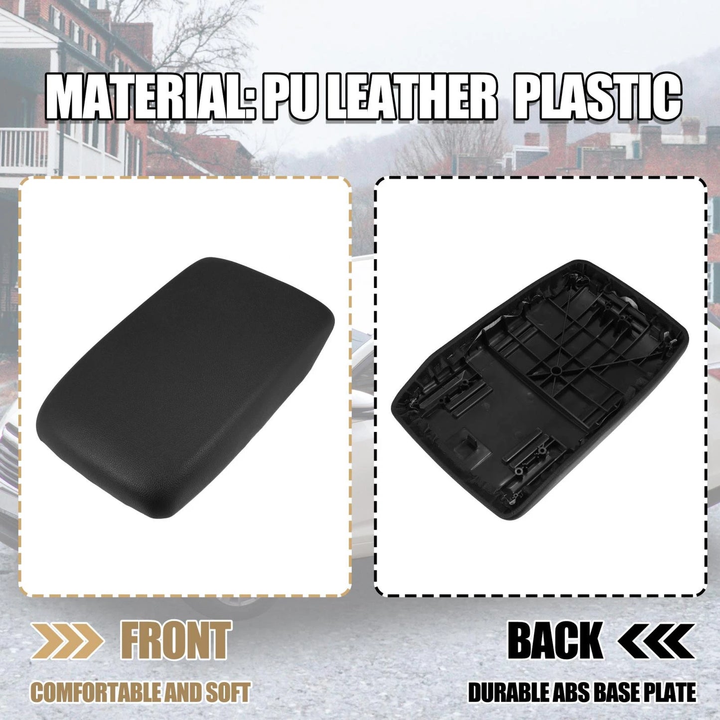 Center Console Cup Pad Cover for Toyota Highlander (2009-2011) Black
