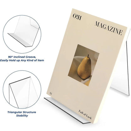 5 x Acrylic Book Stands for Displaying Pictures, Books, Artworks