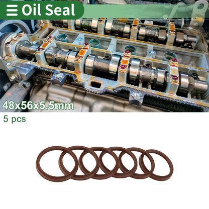 Oil Seal / 48x56x5.5mm / Seal Ring Rotary Shaft Seal 5 Pcs